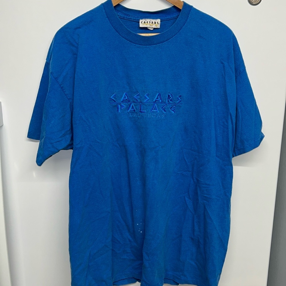 Caesars Palace Las Vegas Blue Short Sleeve T-shirt- Large‎